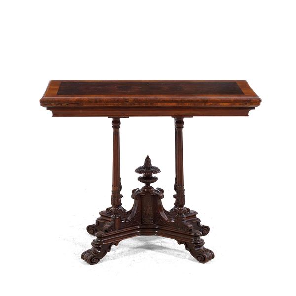 Tavolo da gioco lastronato, XIX-XX secolo