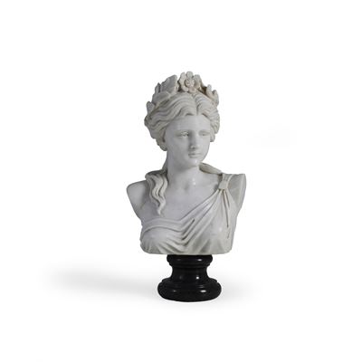 Scultore del XX secolo, Busto femminile in marmo