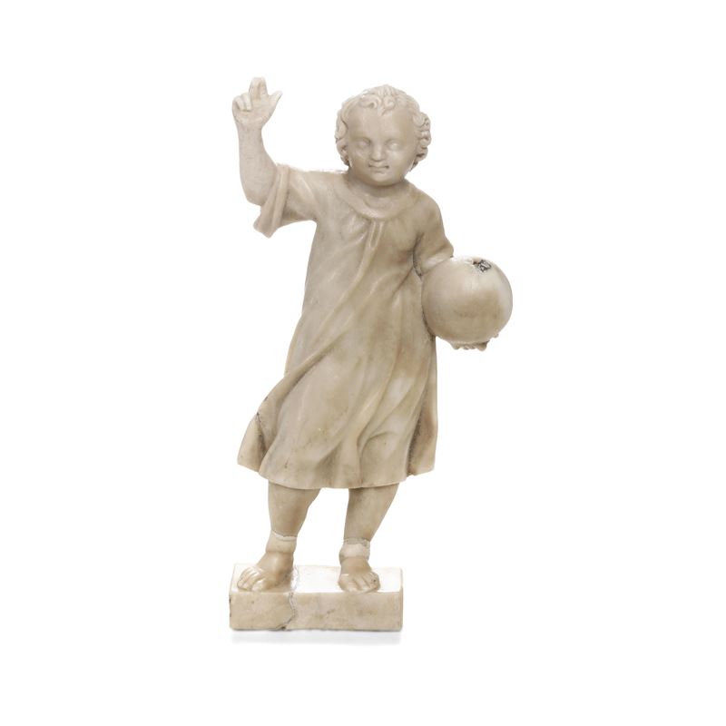 Salvator Mundi. Arte barocca (Sicilia?) XVIII secolo  - Auction Sculpture and Works of Art - Cambi Casa d'Aste