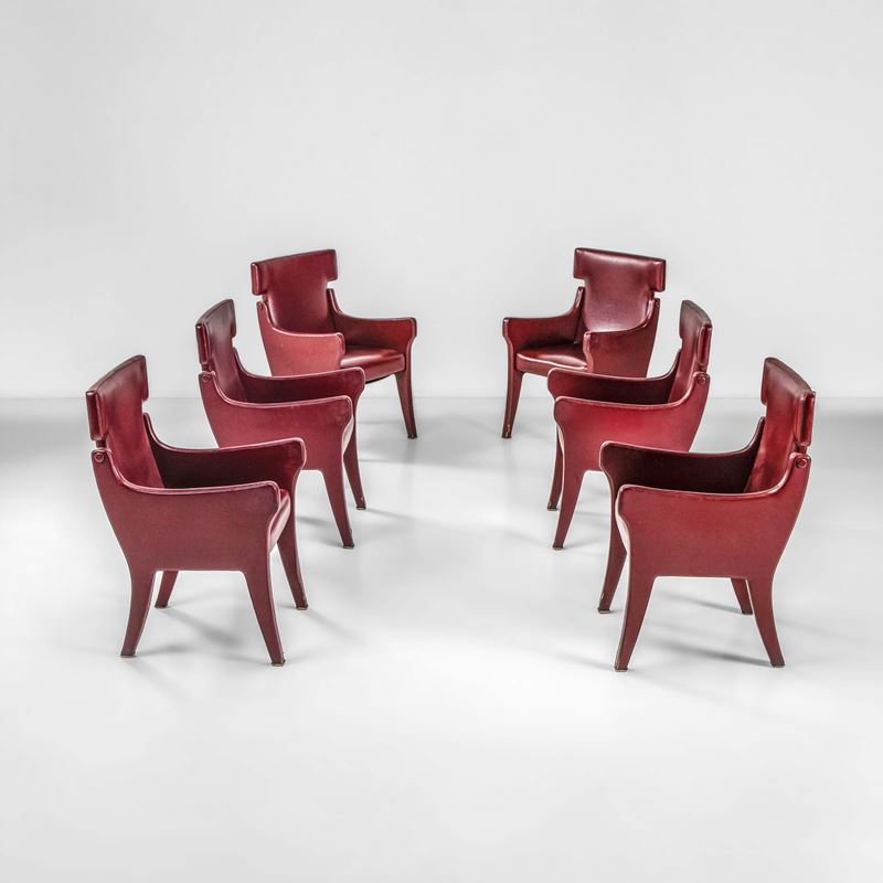 Ignazio Gardella : Sei poltrone mod. P10 R63  - Asta Design 200 - Cambi Casa d'Aste