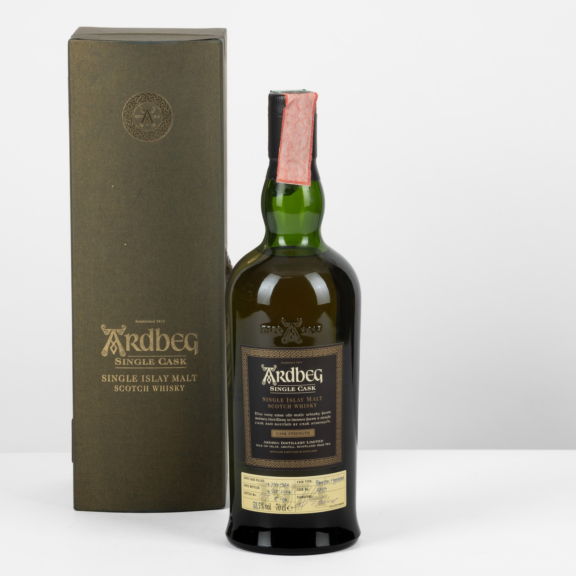 Ardbeg, Single Cask 2004, Single Malt Scotch Whisky, 53.7% Vol, 70cl