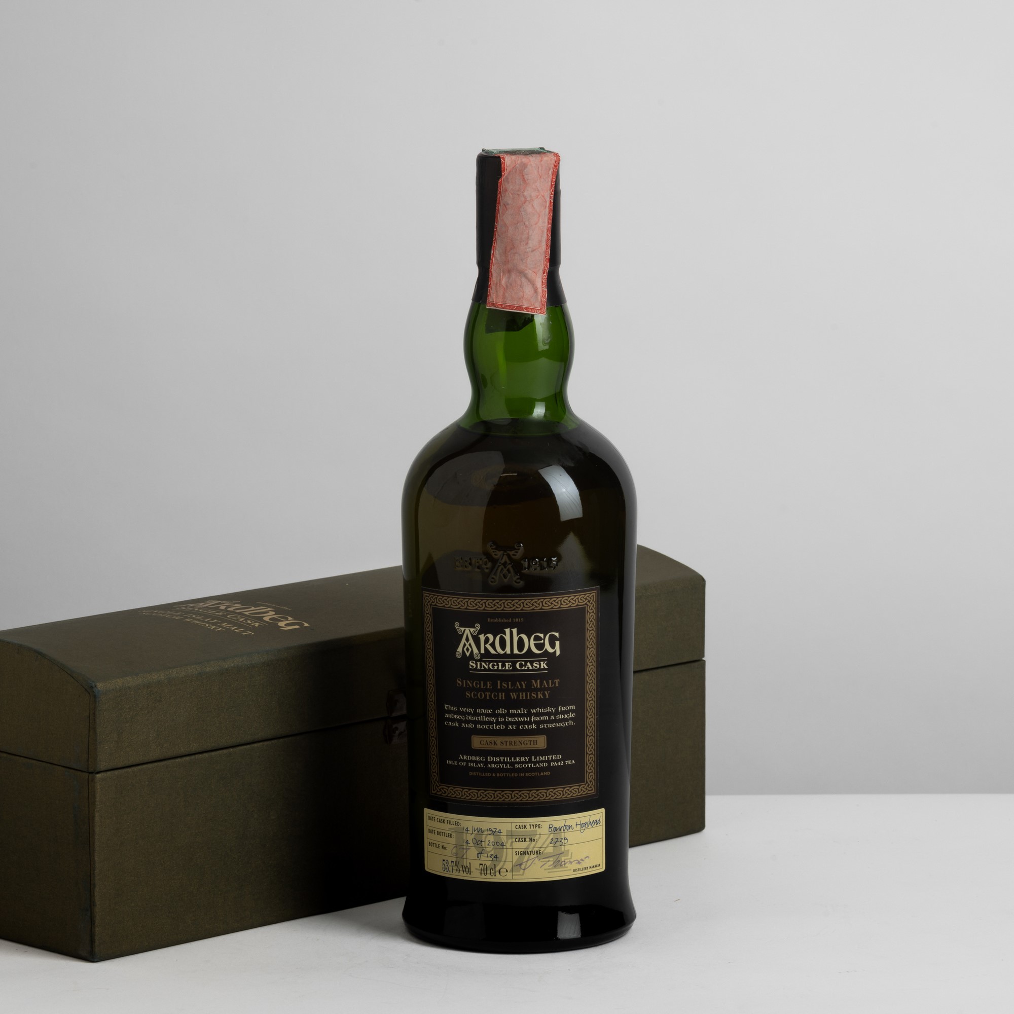 Ardbeg, Single Cask 2004, Single Malt Scotch Whisky, 53.7% Vol, 70cl