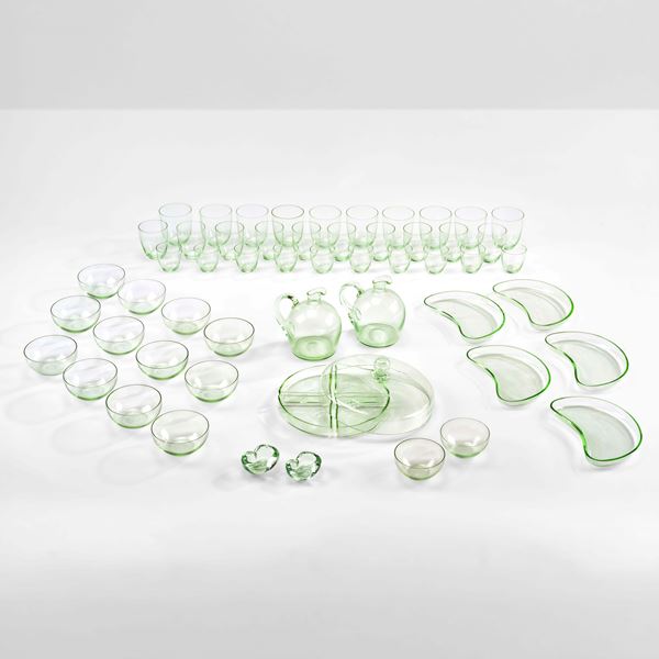 Seguso - Servizio in vetro di Murano.