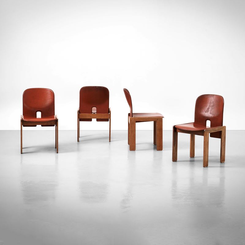Afra e Tobia Scarpa : Quattro sedie mod. 121  - Auction Design - Cambi Casa d'Aste