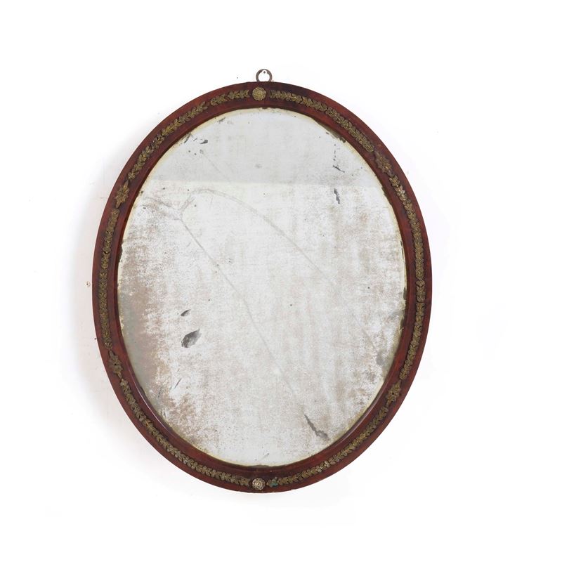 Specchiera Impero lastronata. XIX secolo  - Auction Antiques - Cambi Casa d'Aste