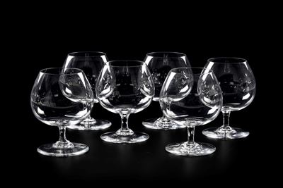 Sei Calici da Brandy “perfection” Francia, Manifattura Baccarat, XX Secolo