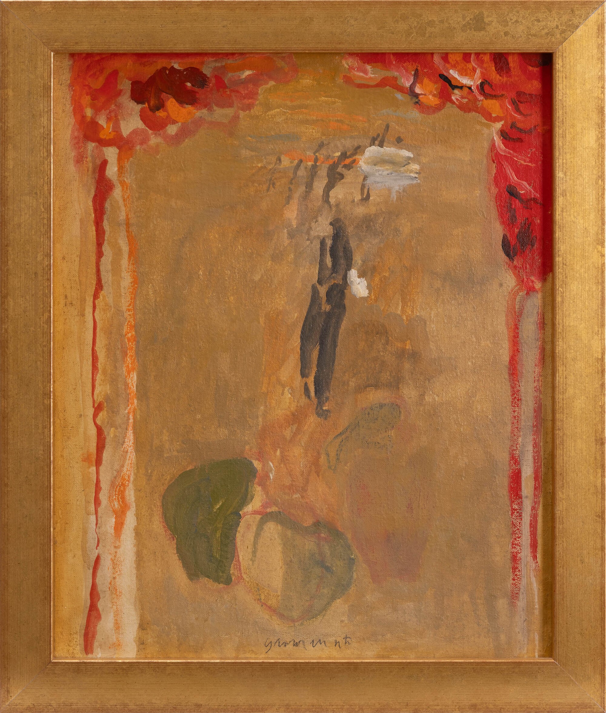 Alberto Gianquinto - Senza titolo, olio su tela