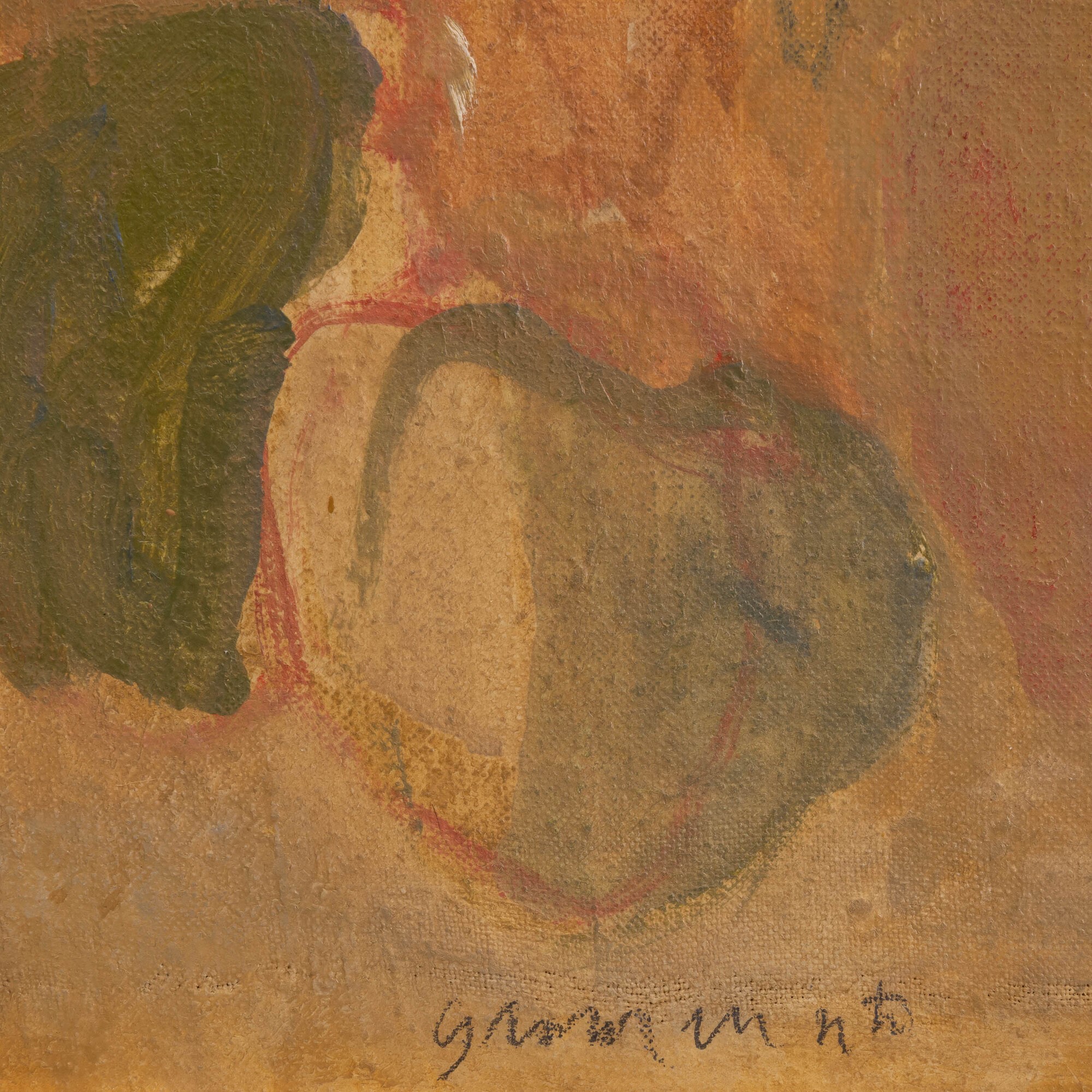 Alberto Gianquinto - Senza titolo, olio su tela