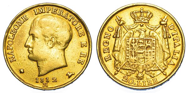 MILANO. NAPOLEONE I, 1805-1814. 20 lire 1812.
