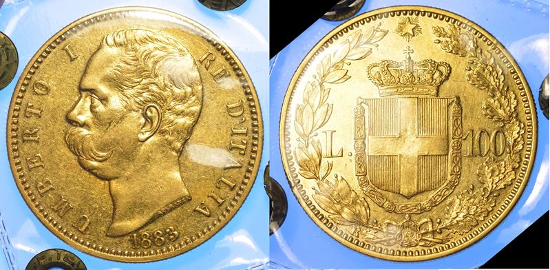 REGNO D'ITALIA. UMBERTO I DI SAVOIA, 1878-1900. 100 Lire 1883.  - Asta Numismatica - Cambi Casa d'Aste