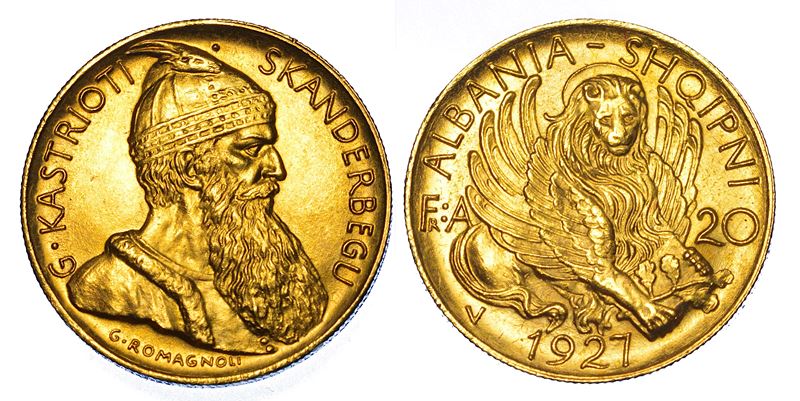 ALBANIA. AHMED ZOGU PRESIDENTE, 1925-1928. 20 Franga 1927.  - Auction Numismatics - Cambi Casa d'Aste