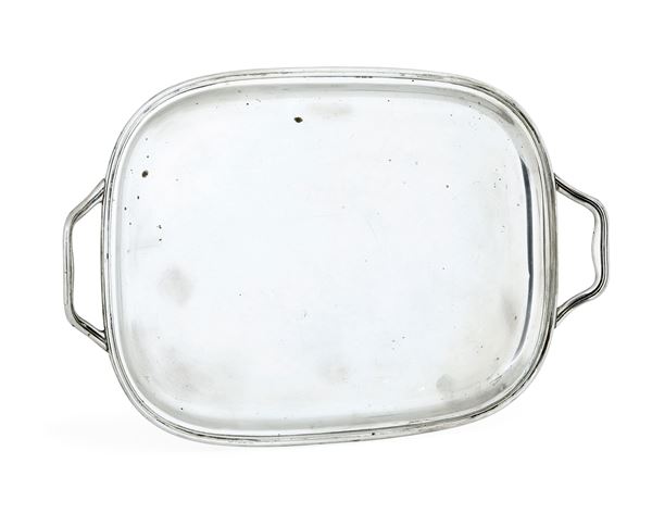 Vassoio.  Argenteria veneta del XX secolo. Argentiere Zaramella, Padova