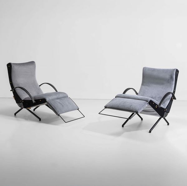 Osvaldo Borsani - Due poltrone reclinabili mod. P40