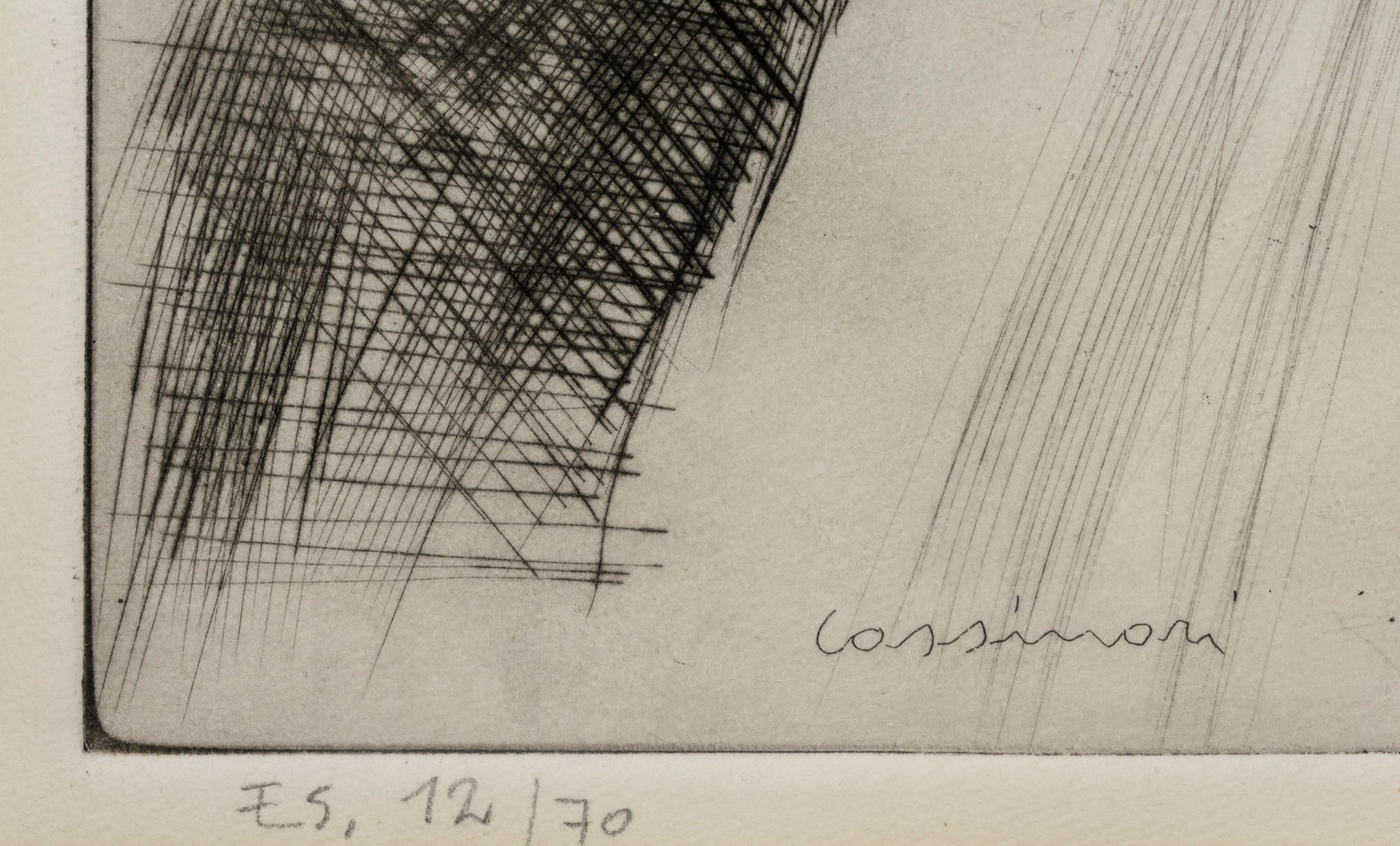 Bruno Cassinari - Racconto d'estate, acquaforte (1972)