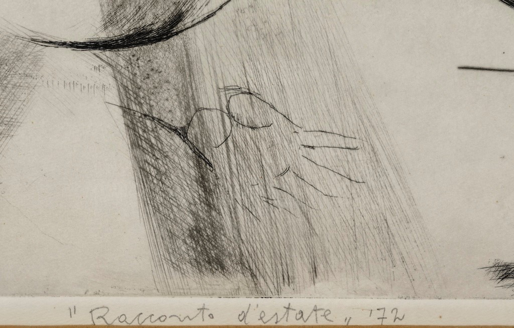 Bruno Cassinari - Racconto d'estate, acquaforte (1972)