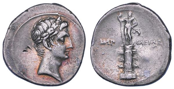 OTTAVIANO, 31 a.C. - 14 d.C. Denario, anni 30-29 a.C. Roma o Brindisi.