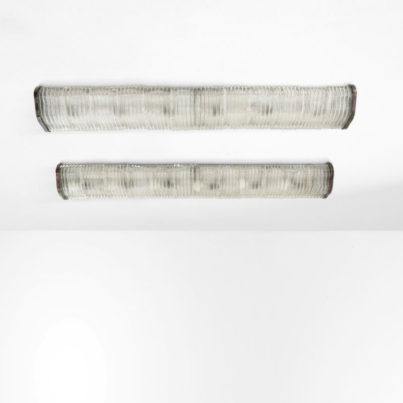 Venini : Due grandi lampade a plafone  - Asta Design 200 - Cambi Casa d'Aste