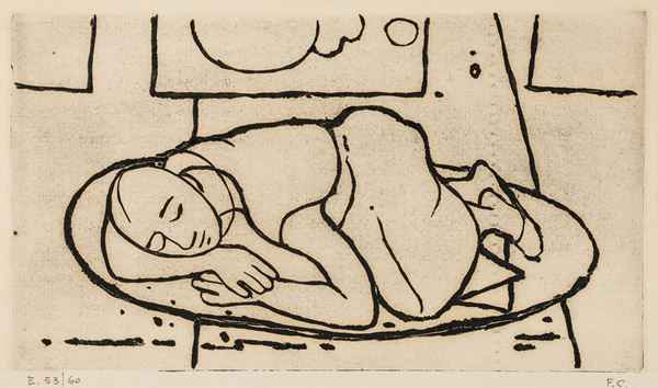 Figura femminile dormiente