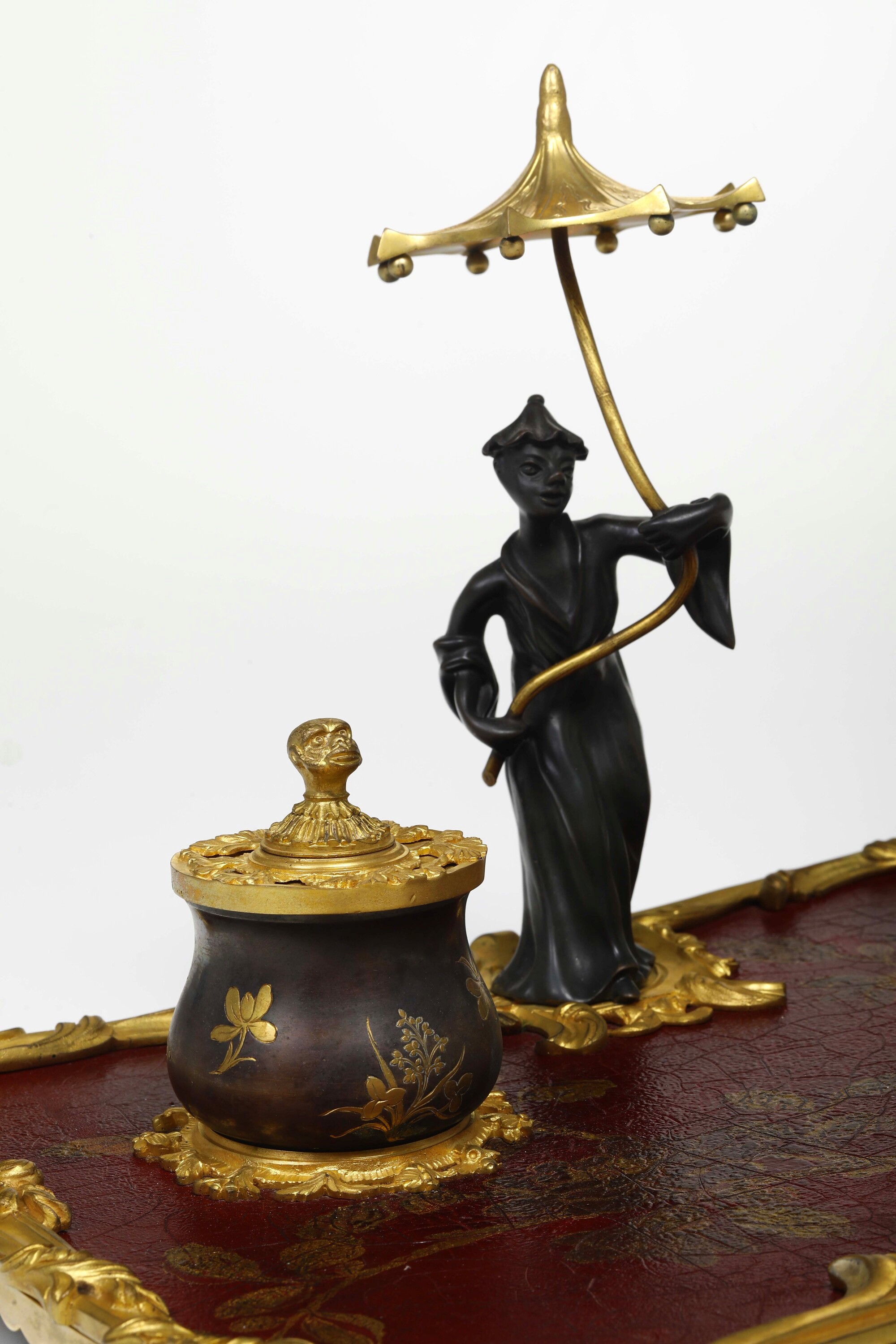 Francia, XIX secolo, Servizio da scrittoio a chinoiserie