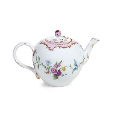 Meissen, Teiera in porcellana policroma (c. 1770)