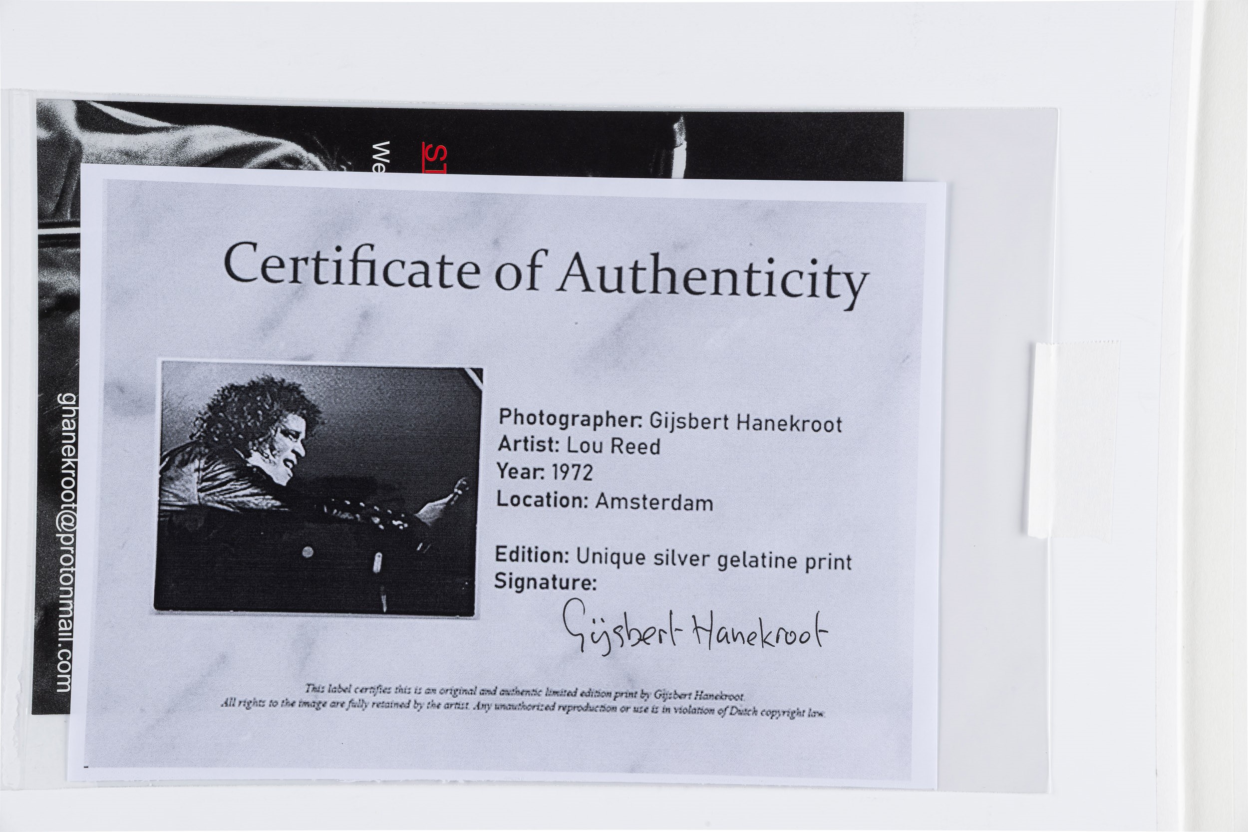 lotto formato da fotografia e photobook Lou Reed