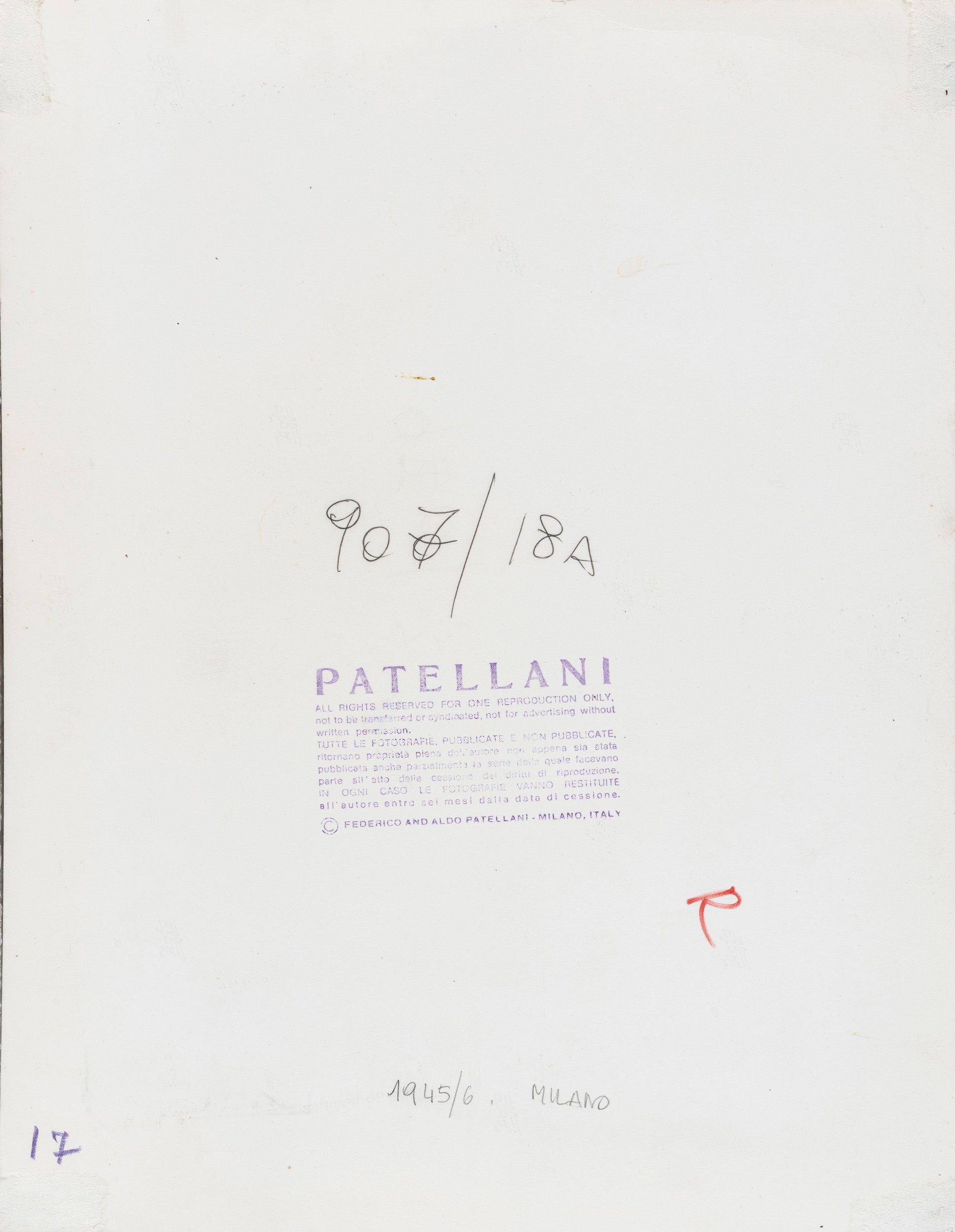 Federico Patellani - Milano, stampa alla gelatina ai sali d'argento vintage, 1950 ca.