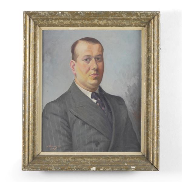 J. Vanneste, a firma di Ritratto maschile
