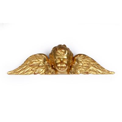 Cherubino, Scultura in legno intagliato e dorato