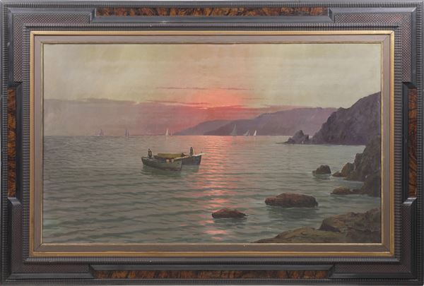 A.Rusca Marina al tramonto