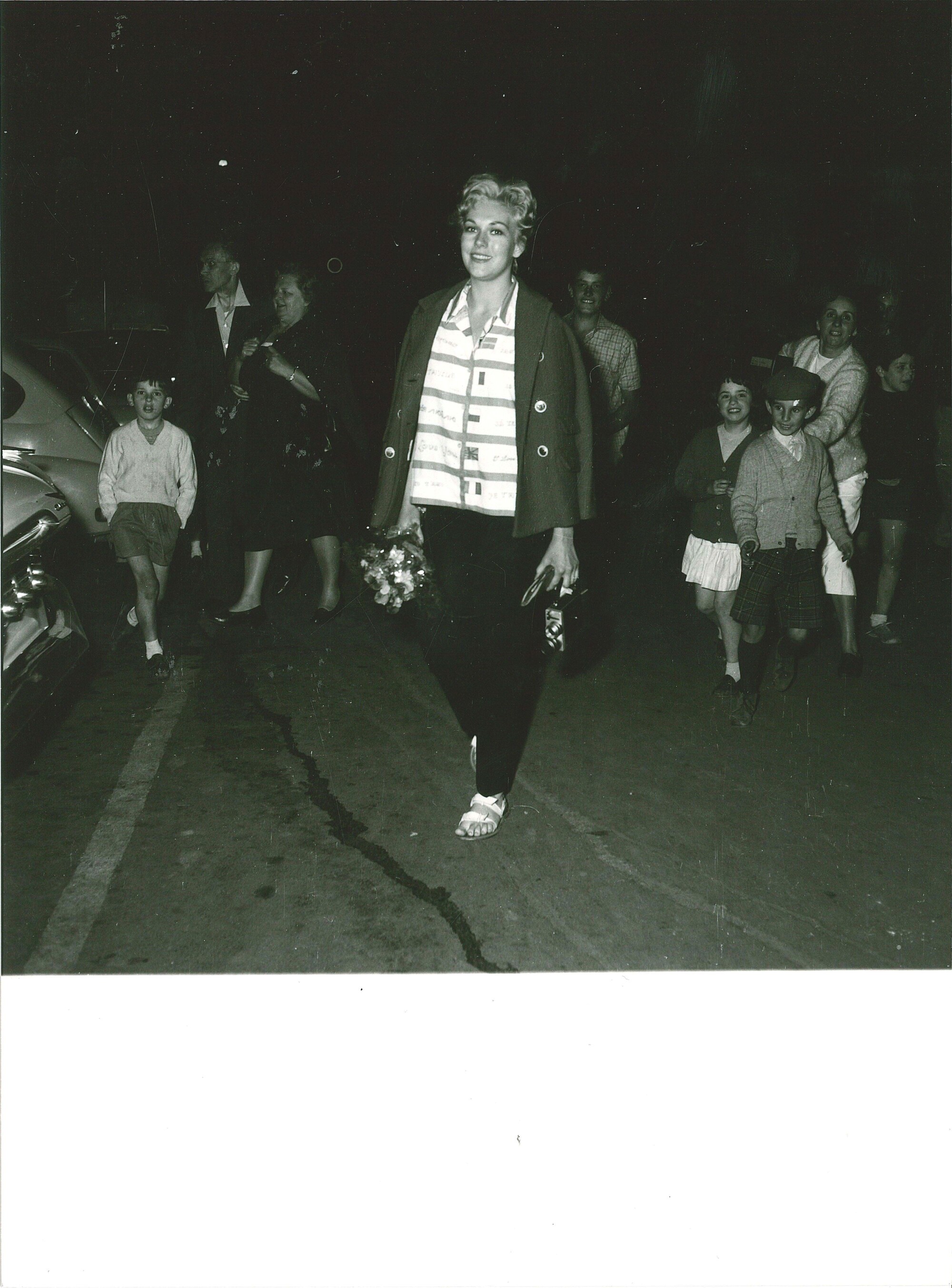 lotto di quattro fotografie Kim Novak a Portofino