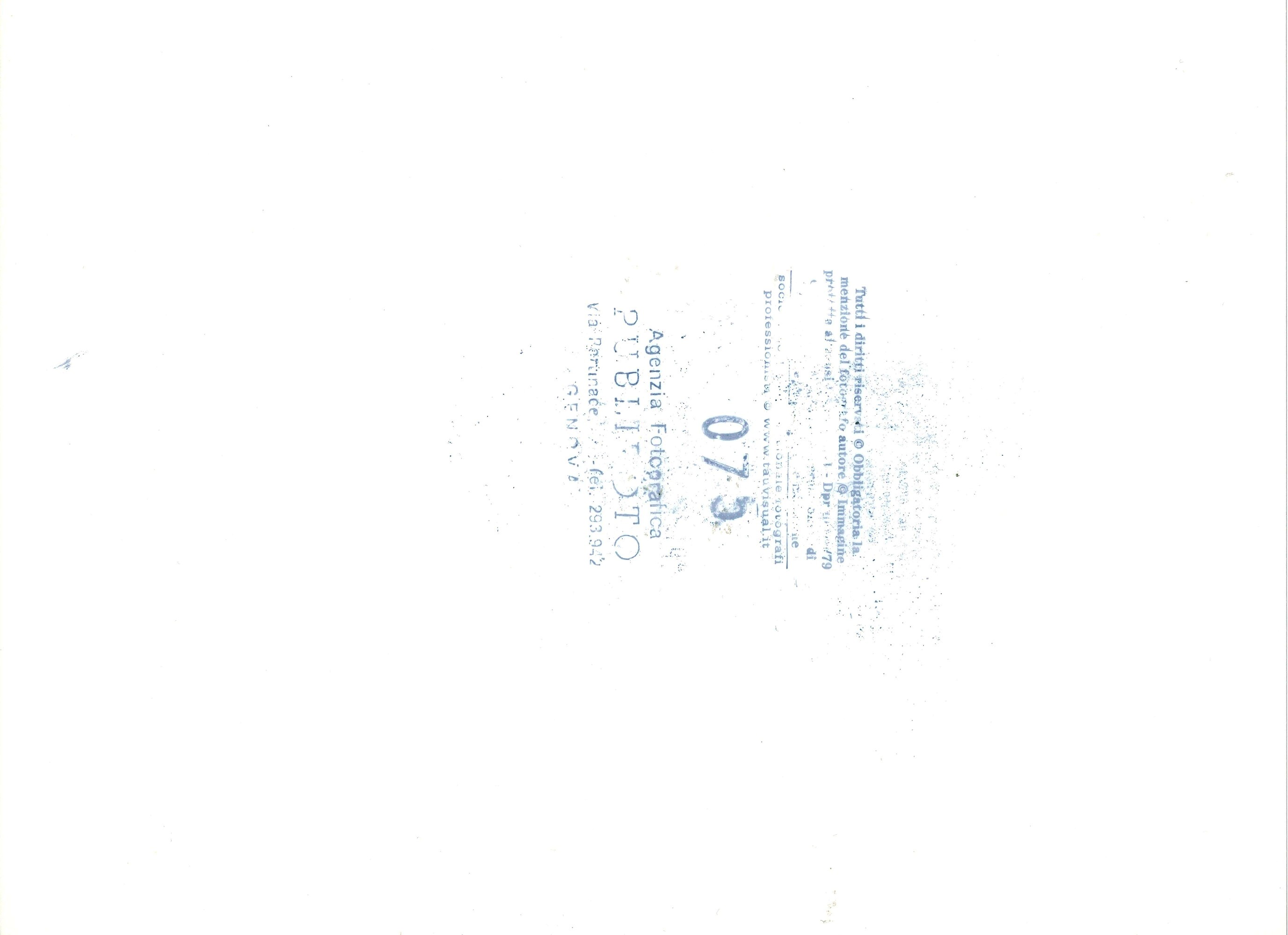 lotto di quattro fotografie Louis Armstrong a Genova