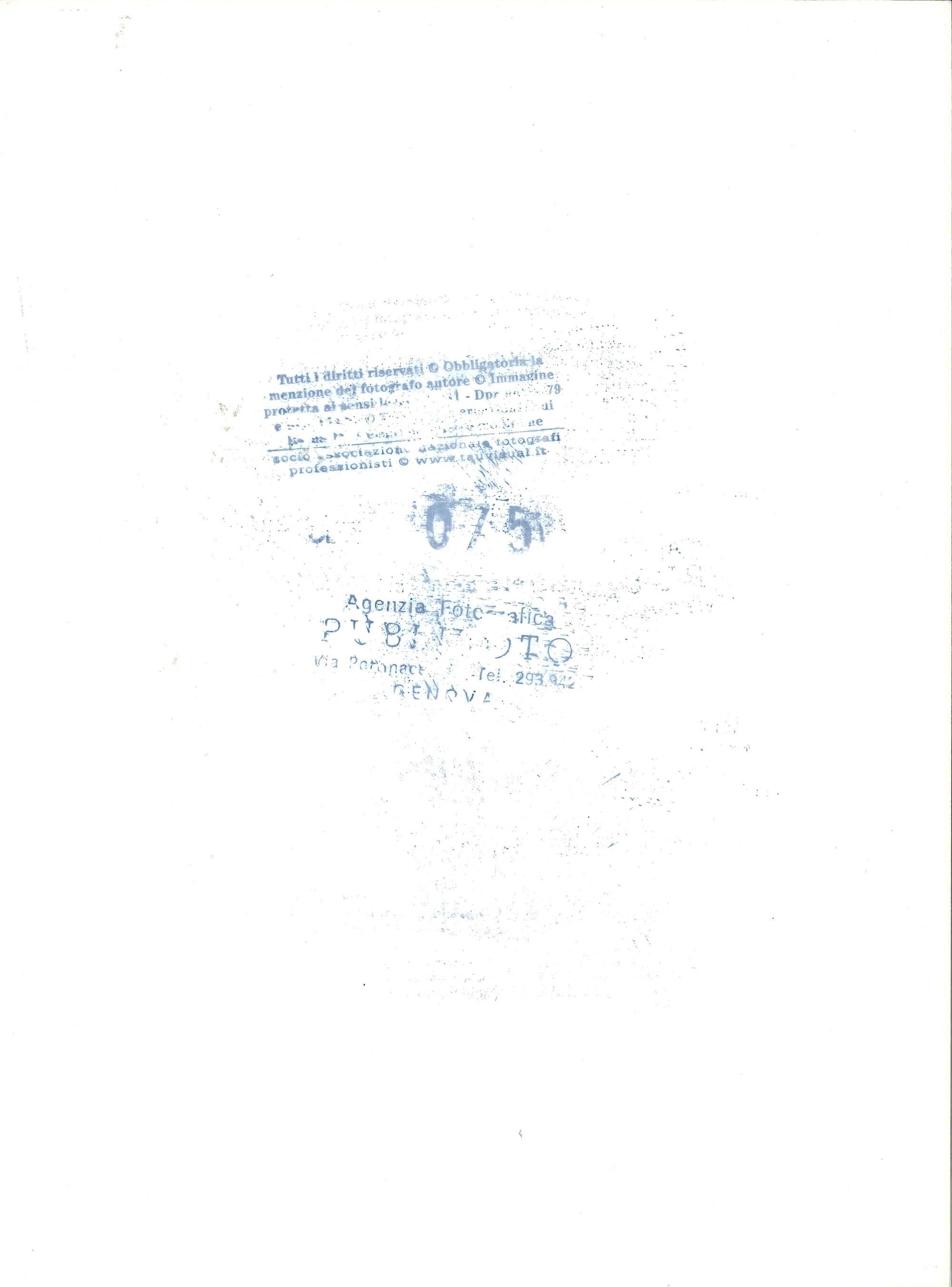 lotto di quattro fotografie Louis Armstrong a Genova