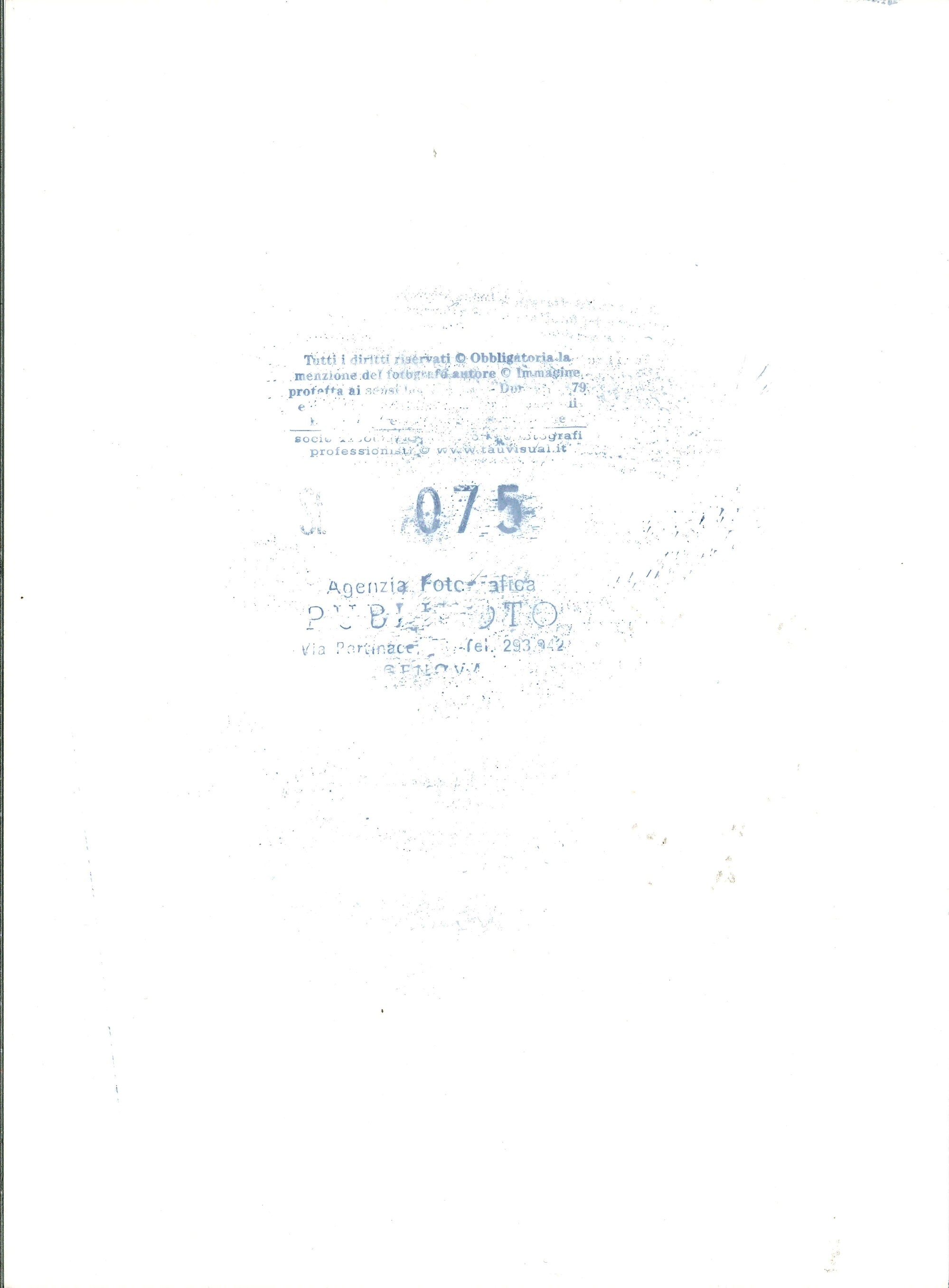 lotto di quattro fotografie Louis Armstrong a Genova