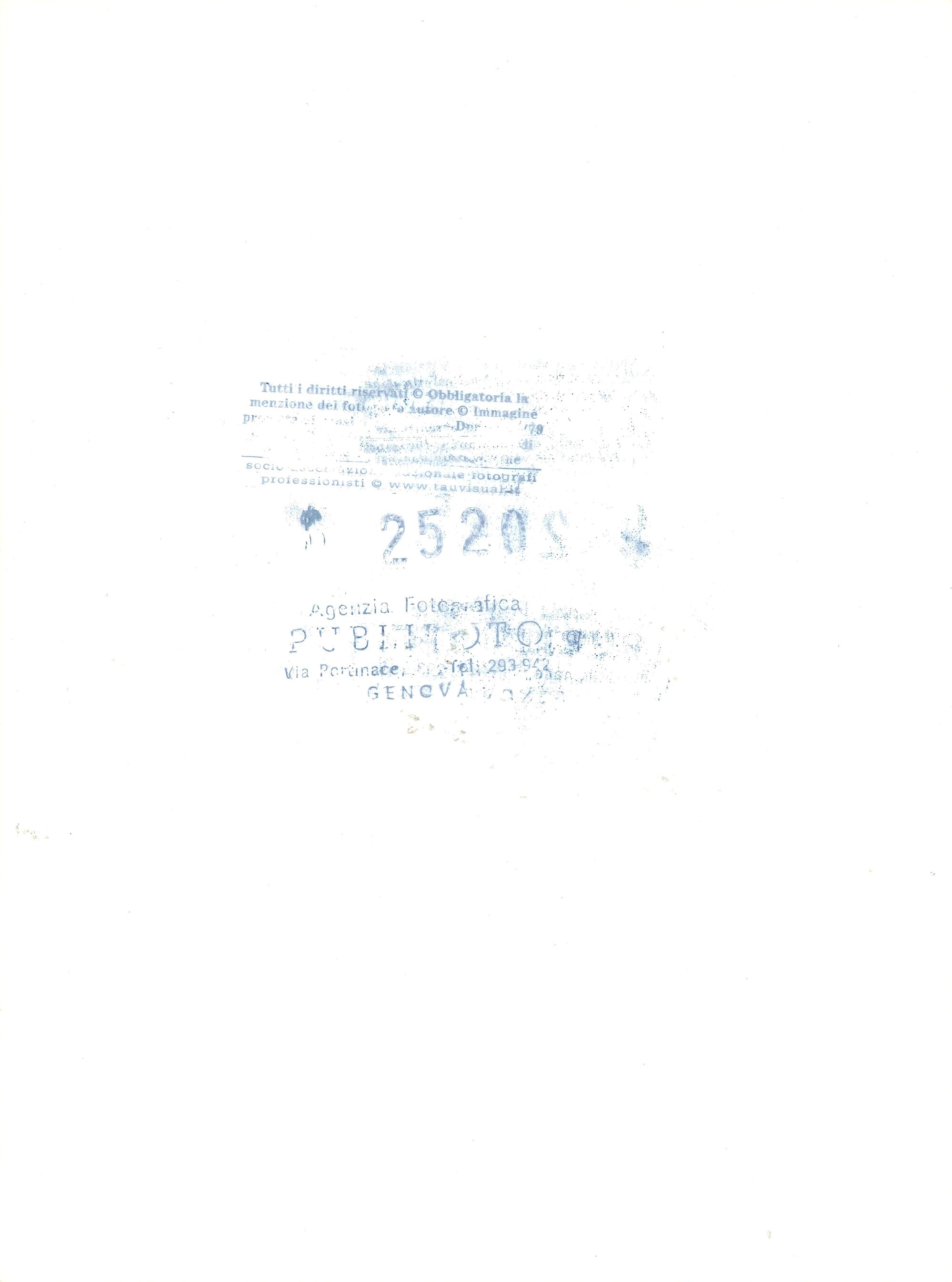 lotto di tre fotografie Orson Welles a Genova