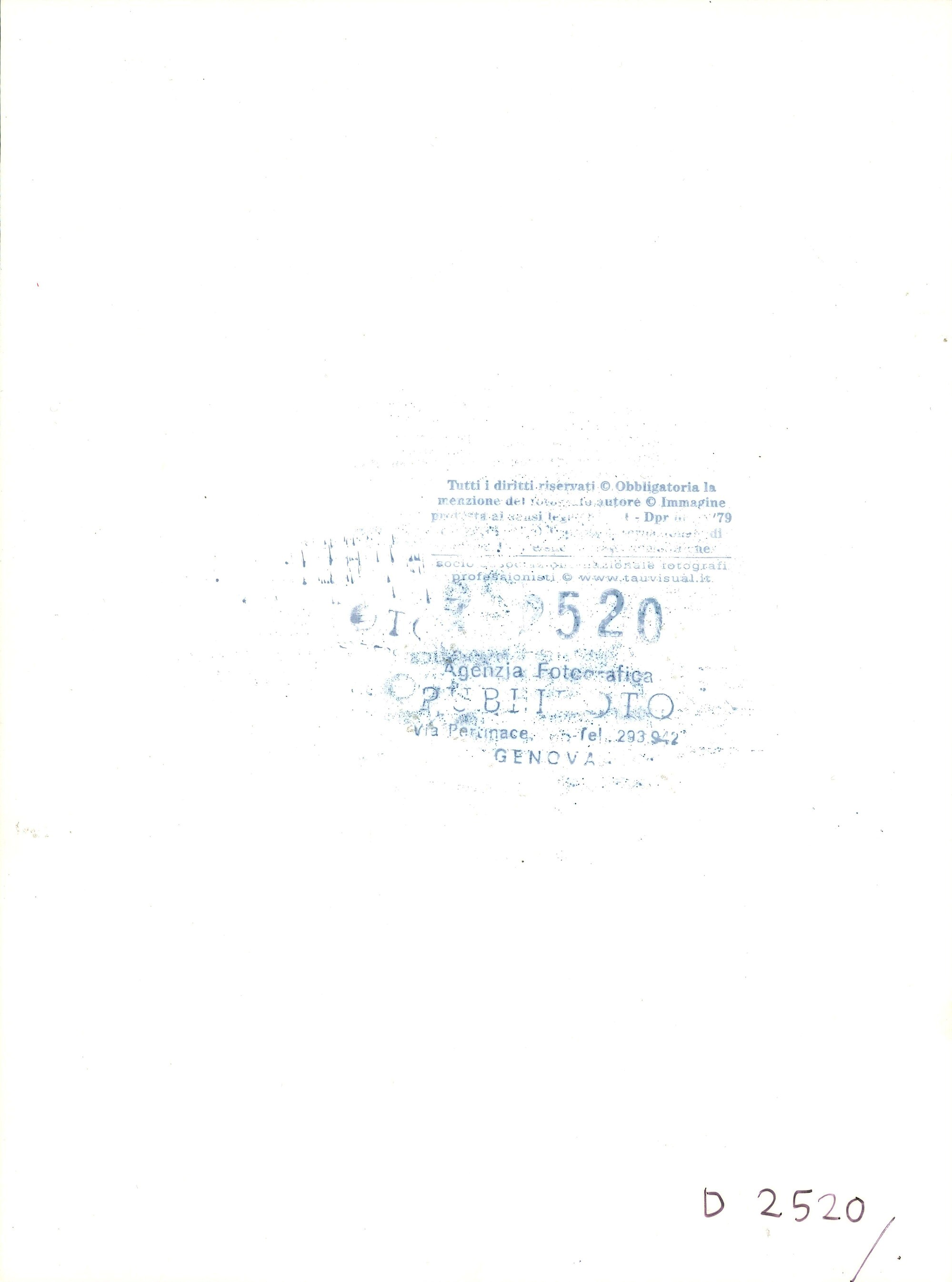 lotto di tre fotografie Orson Welles a Genova