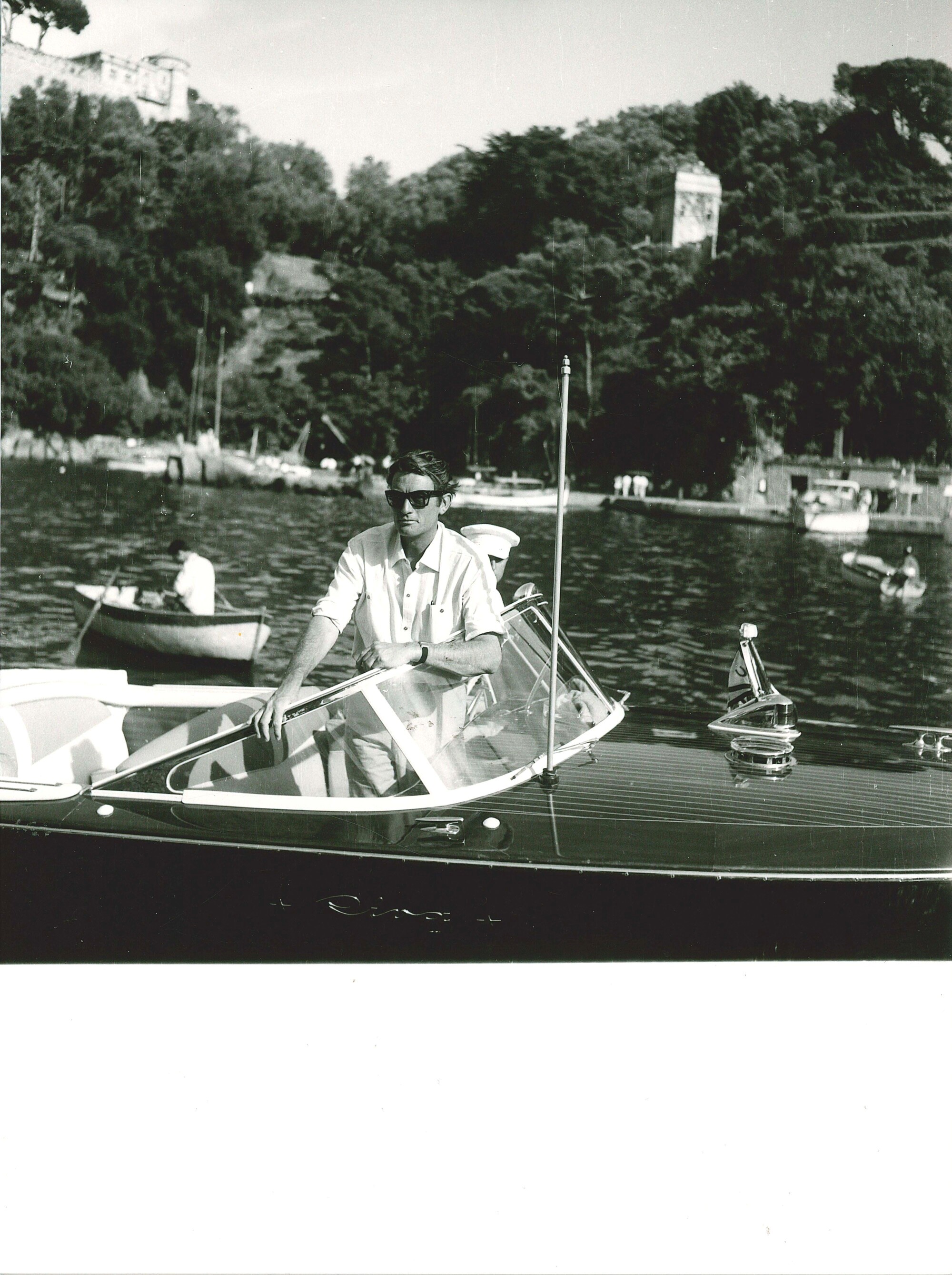 lotto di cinque fotografie Gregory Peck a Portofino