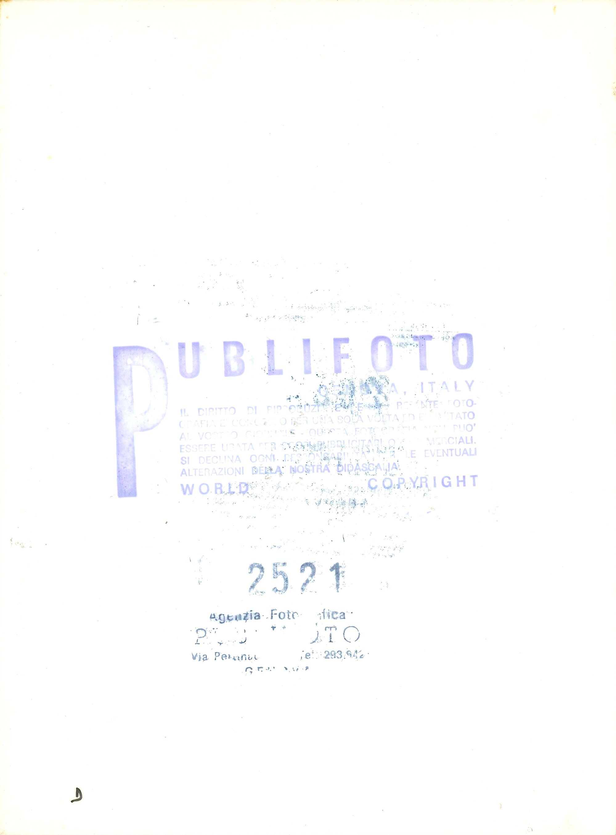 lotto di cinque fotografie Gregory Peck a Portofino