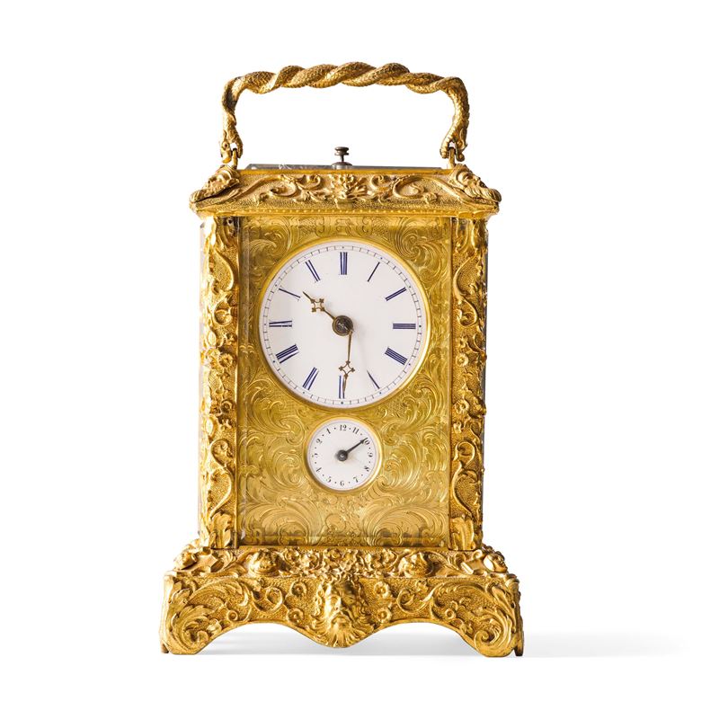 Orologio Cappuccina in bronzo dorato. XIX-XX secolo  - Asta Dimore Italiane - Cambi Casa d'Aste