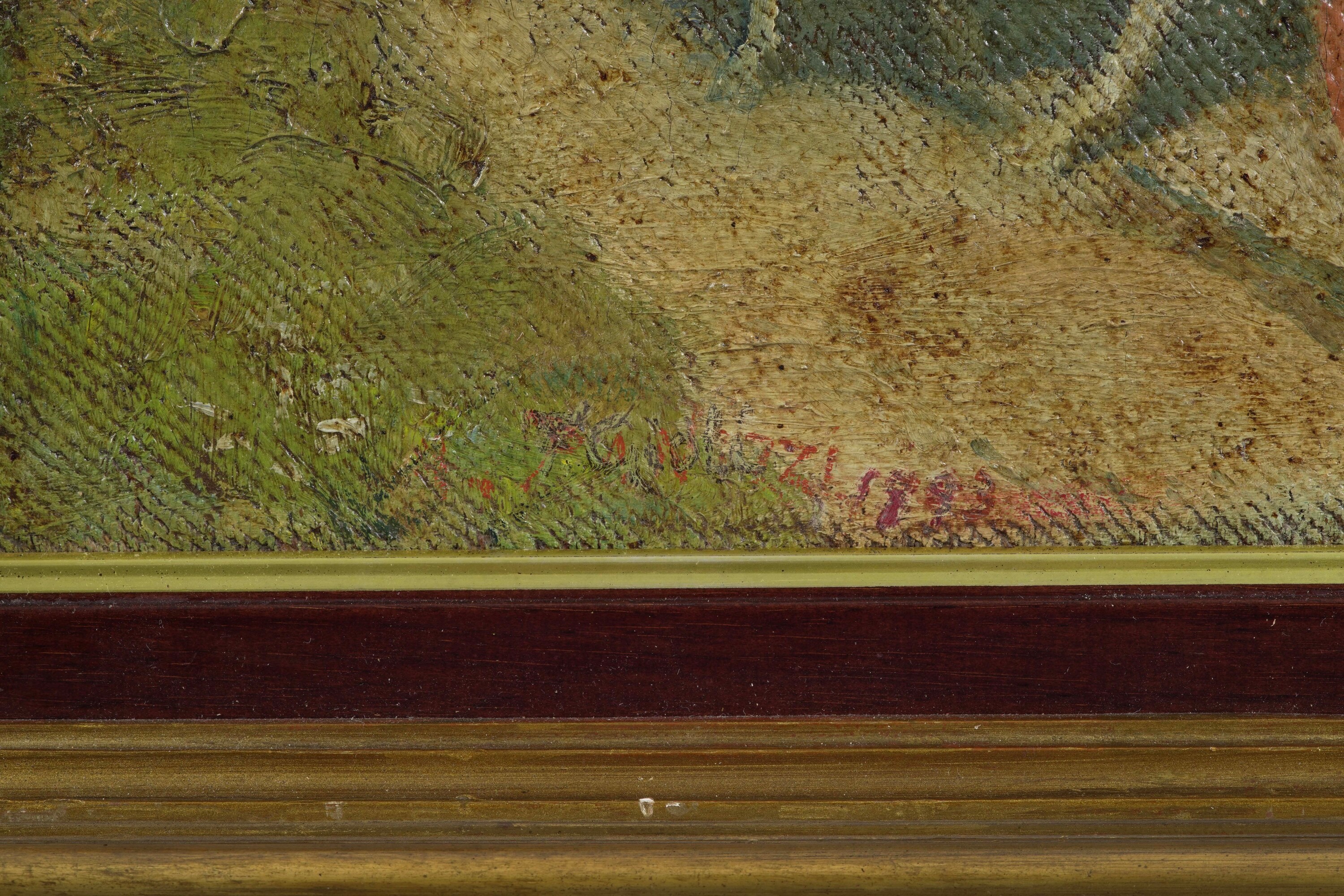 Anonimo del XIX-XX secolo, Carro trainato da buoi, cm 40 x 30