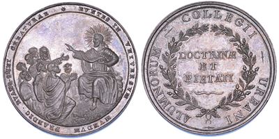 Medaglia in argento attribuibile a Pio VII, Stato Pontificio, 1800-1823