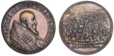Alessandro Farnese, Medaglia commemorativa del Giubileo del 1550