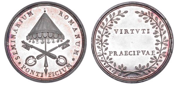 STATO PONTIFICIO. PIO VII (Barnaba Chiaramonti), 1800-1823. Medaglia in argento  s.d. (1805).