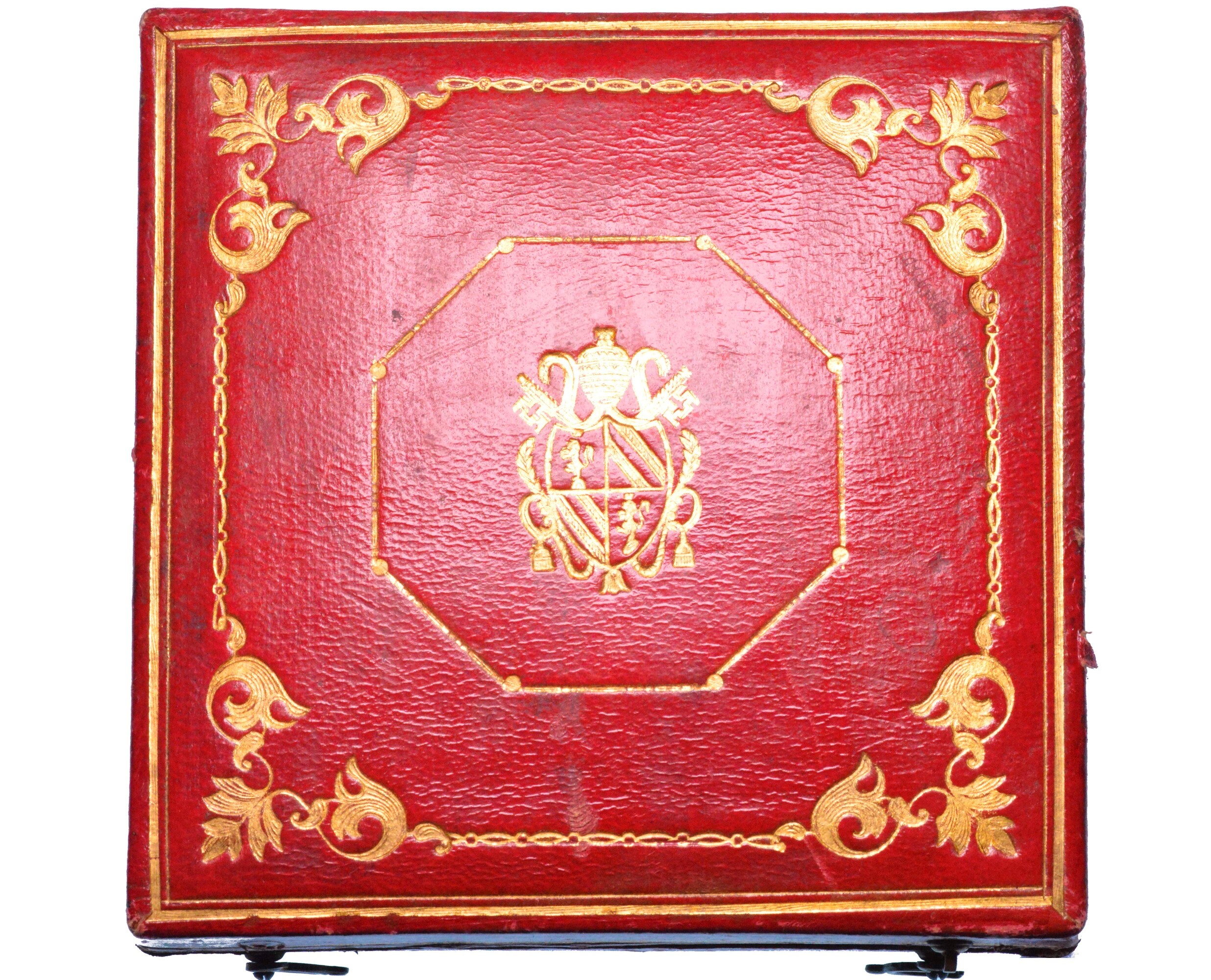 Medaglia in argento commemorativa di Pio IX, Ricostruzione della Basilica di San Paolo fuori le M...