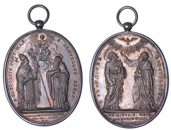 STATO PONTIFICIO. GREGORIO XVI (Bartolomeo Alberto Cappellari), 1831-1846. Medaglia in argento s.d.