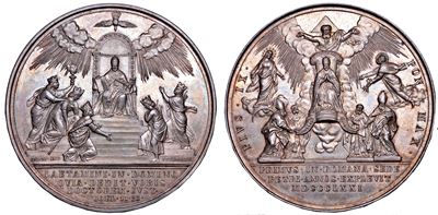 Pio IX, Medaglia in argento commemorativa del Giubileo Papale, 1871