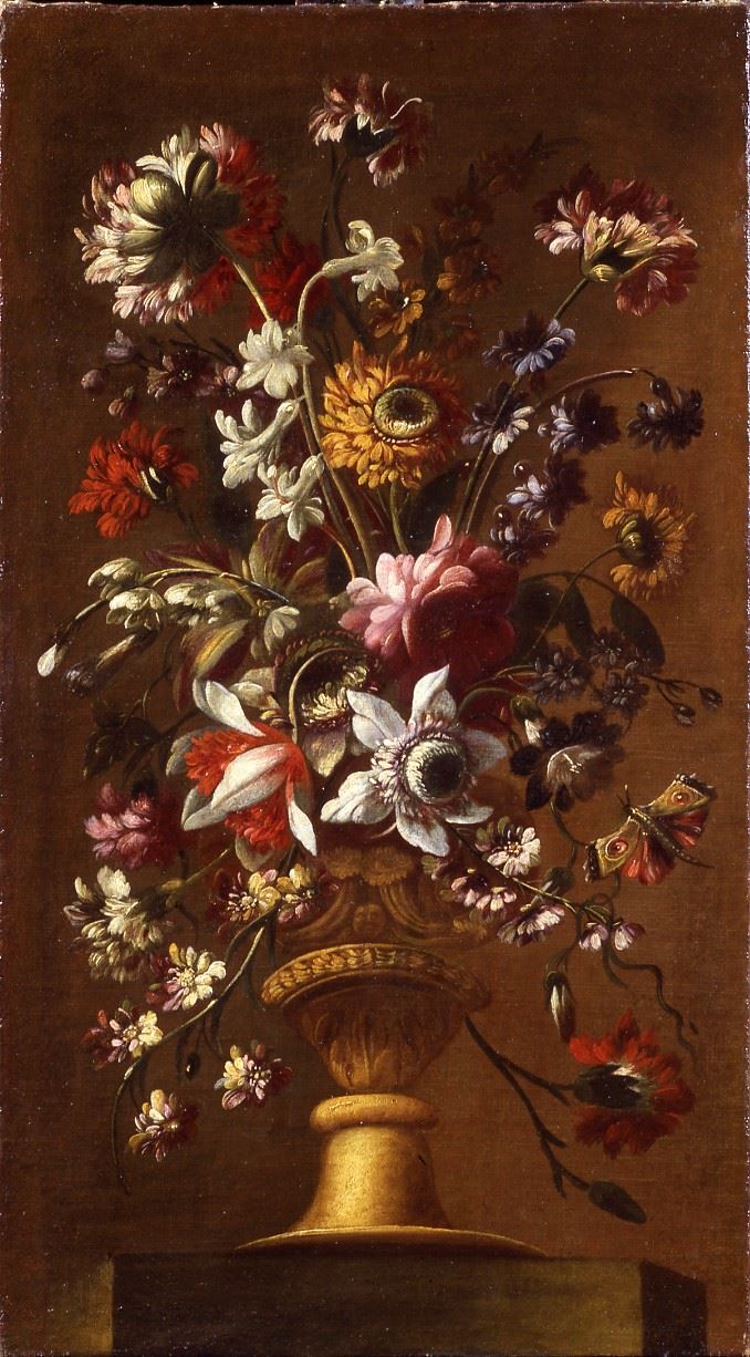 Scuola del XVII secolo Natura morta con vaso di fiori  - olio su tela - Auction Old Master Paintings - Cambi Casa d'Aste
