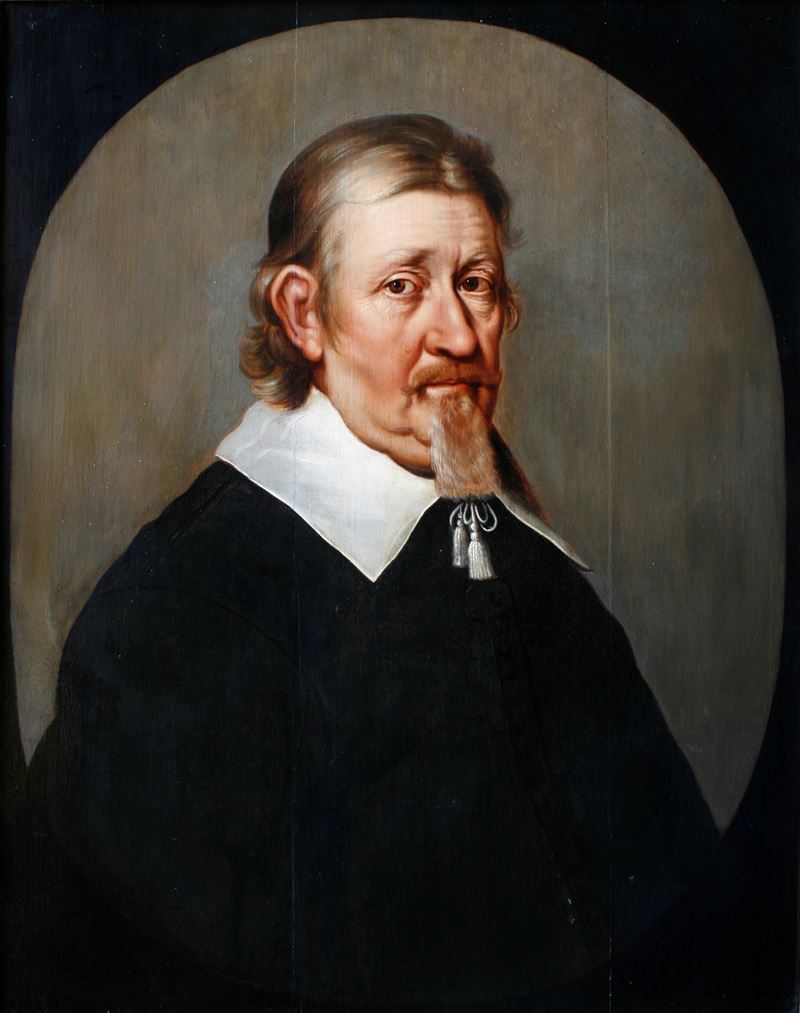 Karel van Mander III : Ritratto maschile  - olio su tavola - Auction Old Master Paintings - Cambi Casa d'Aste