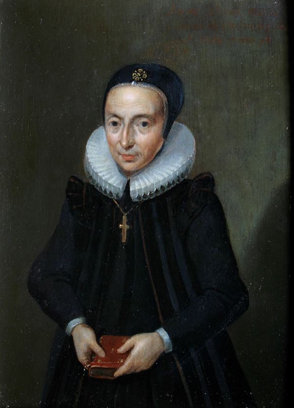 Scuola del XVII secolo Ritratto di M.C. Herlinde