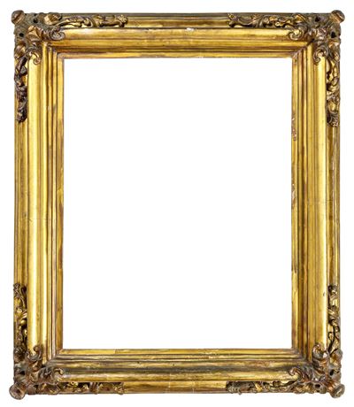 Cornice da arredo, XIX secolo, legno intagliato e dorato