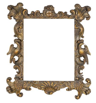 Cornice, legno intagliato e dipinto, Italia XIX-XX secolo